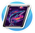 Space Whale Poster