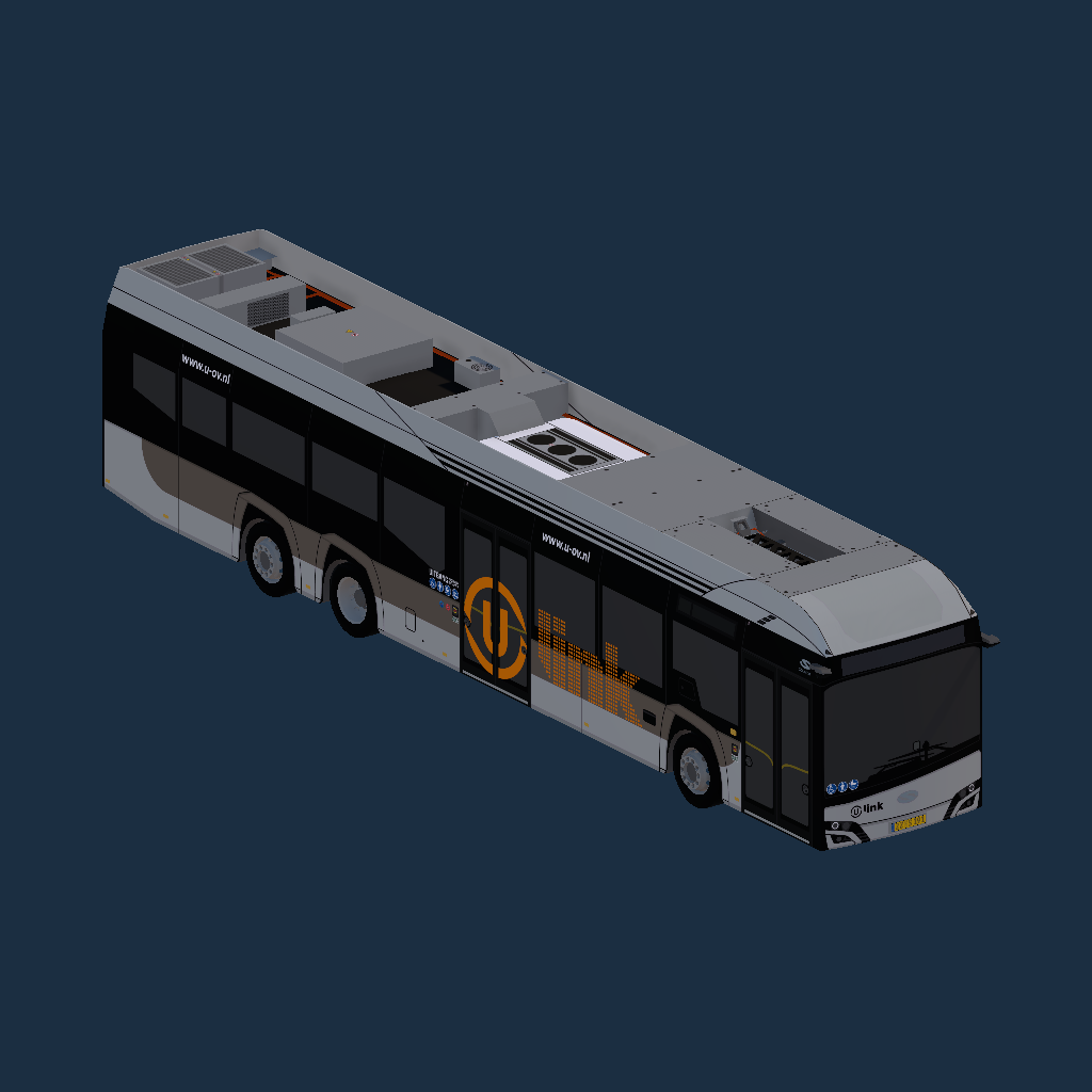 Solaris Urbino 15 Electric U-OV Ulink (Grijs-Oranje)