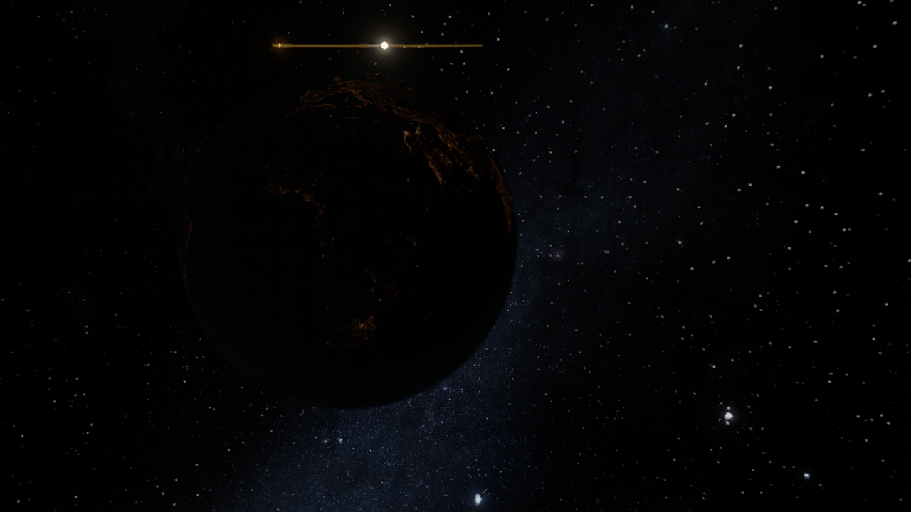 Sigma Draconis + Wolf 359 as Earth's binary suns ft. Moon