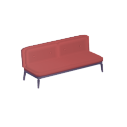 Wireframe couch  - no armrests