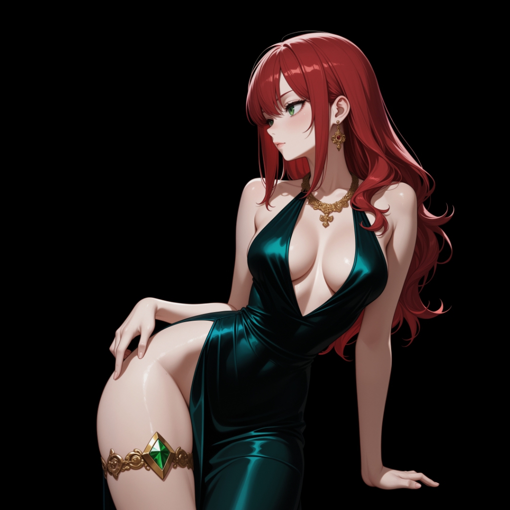 Girl | Dark Background | Dark & Colored Versions | 4K