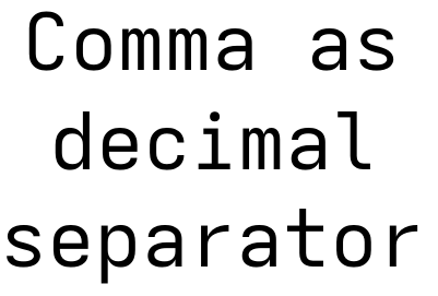 Allow comma as decimal separator