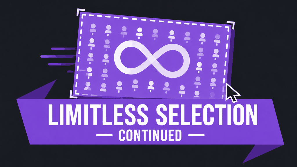 Limitless Selection (Continued)