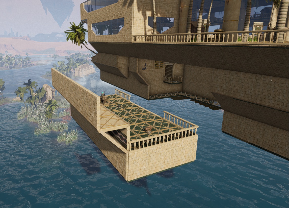 Side boat to Sky Pyramid – Soulmask Mod