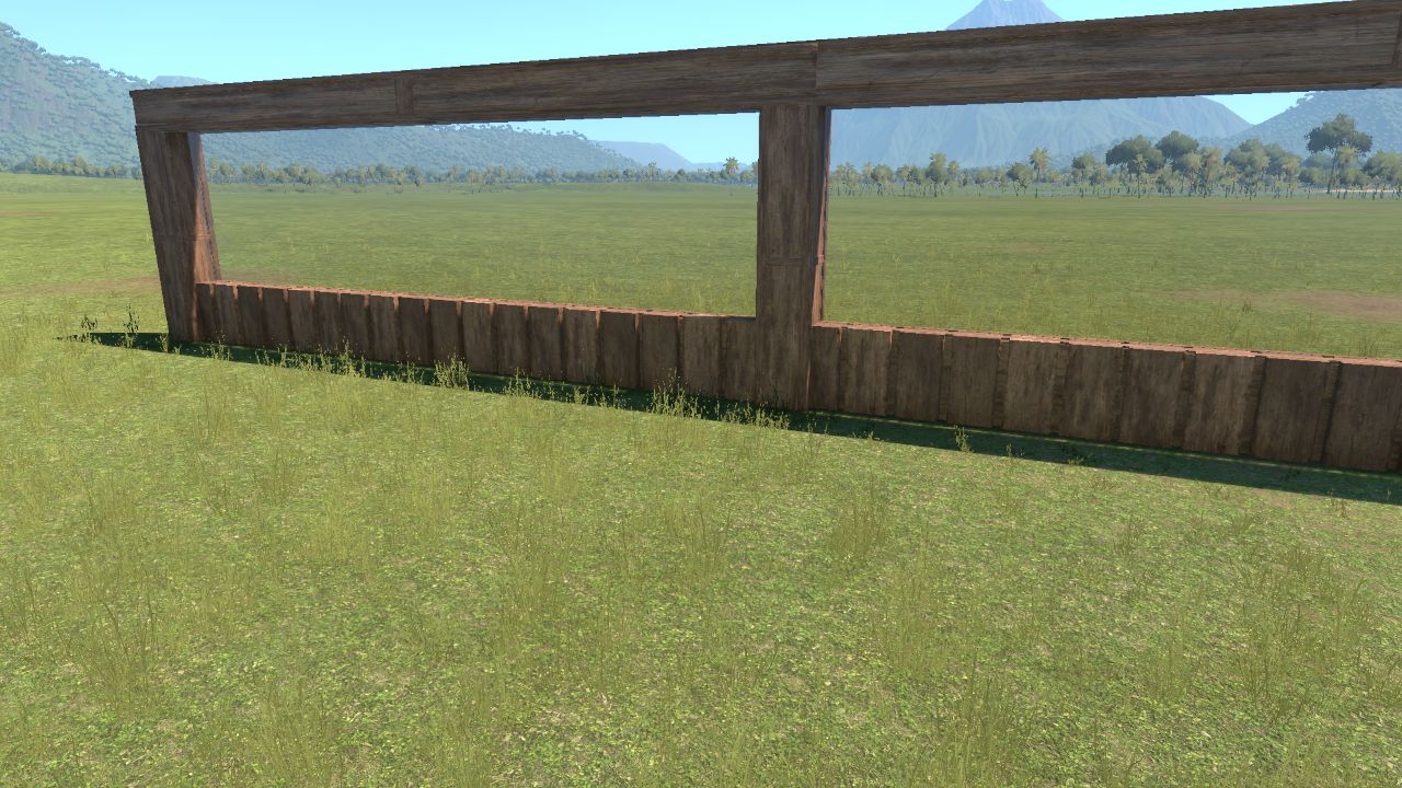 Wood and Glass Fence
