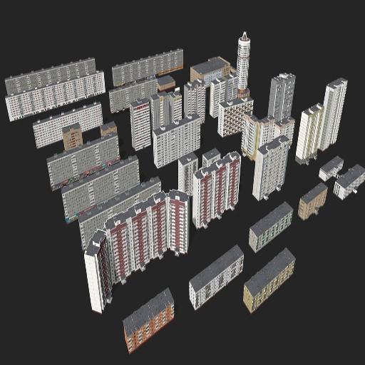 Russian building pack 俄罗斯建筑包 preview