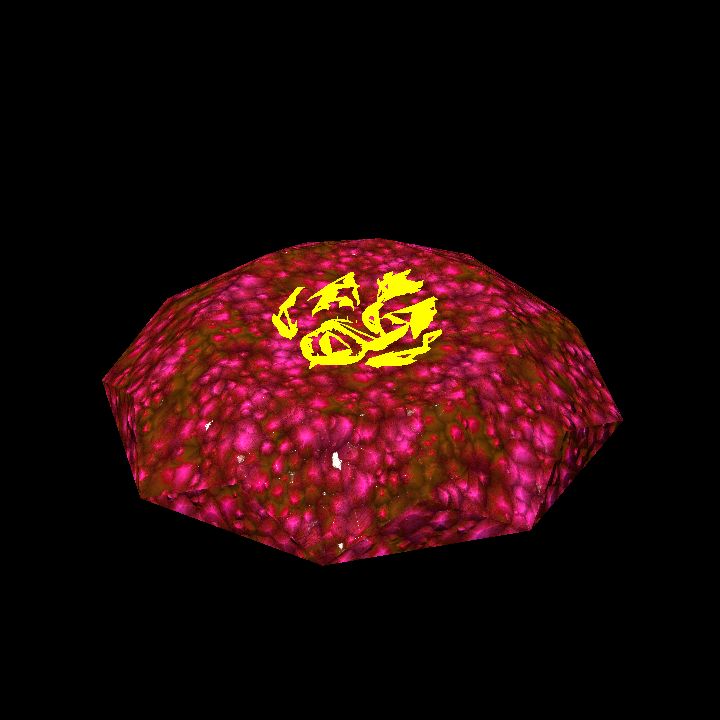 A glowing sigil stone E - serpent