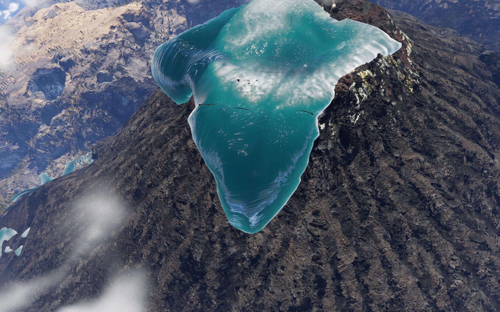 water volcanoe eruption