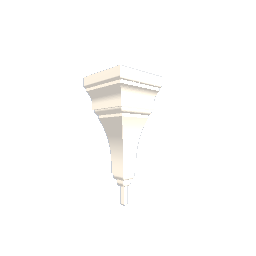 Wide ceiling molding outer corner - White preview