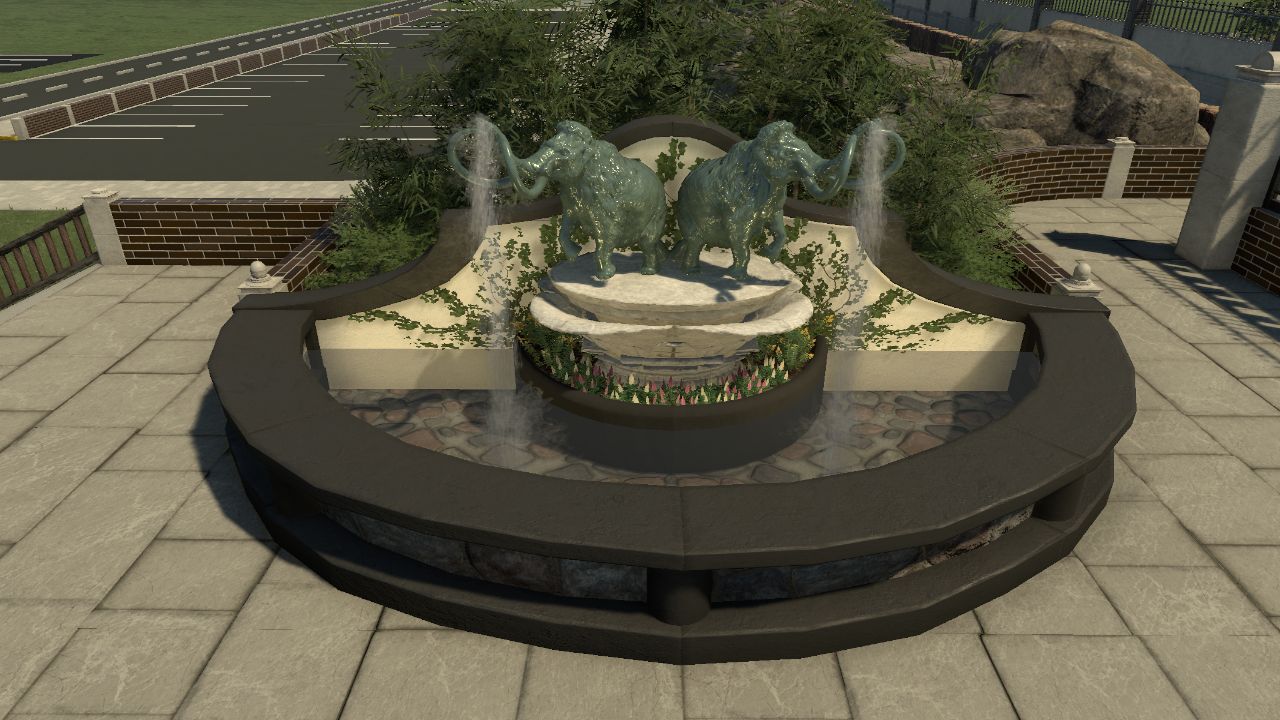 Half circle Mammoth Fountain