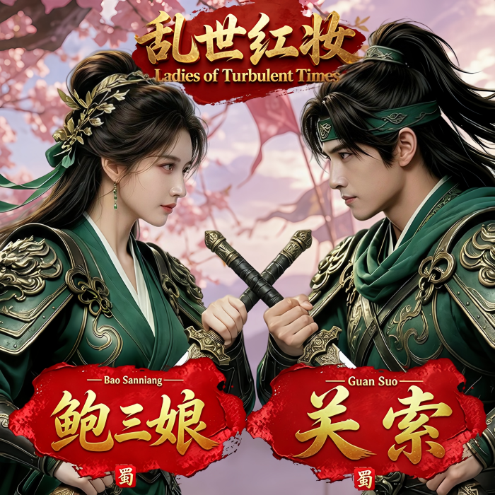 【乱世红妆｜关索鲍三娘立绘MOD】Ladies of Turbulent Times |Guan Su Bao Sanniang Portrait Remastered MOD