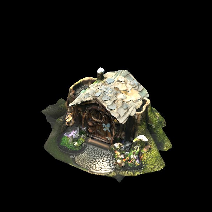 Fairy house tree stump