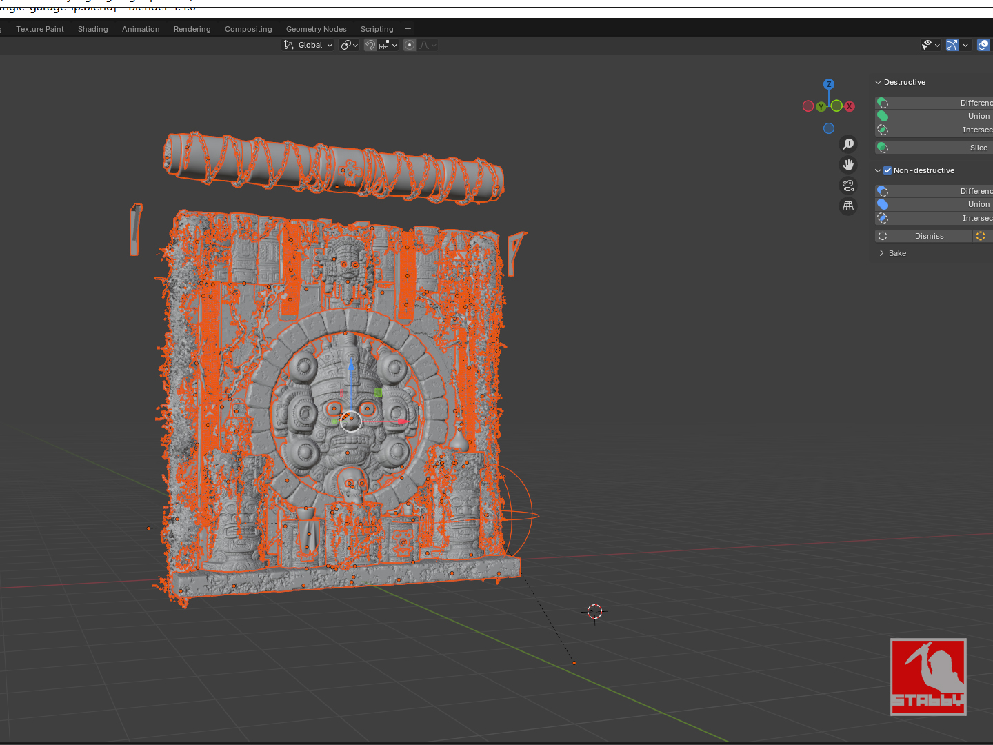 Forbidden Mayan Temple Garage Door thumbnail 9