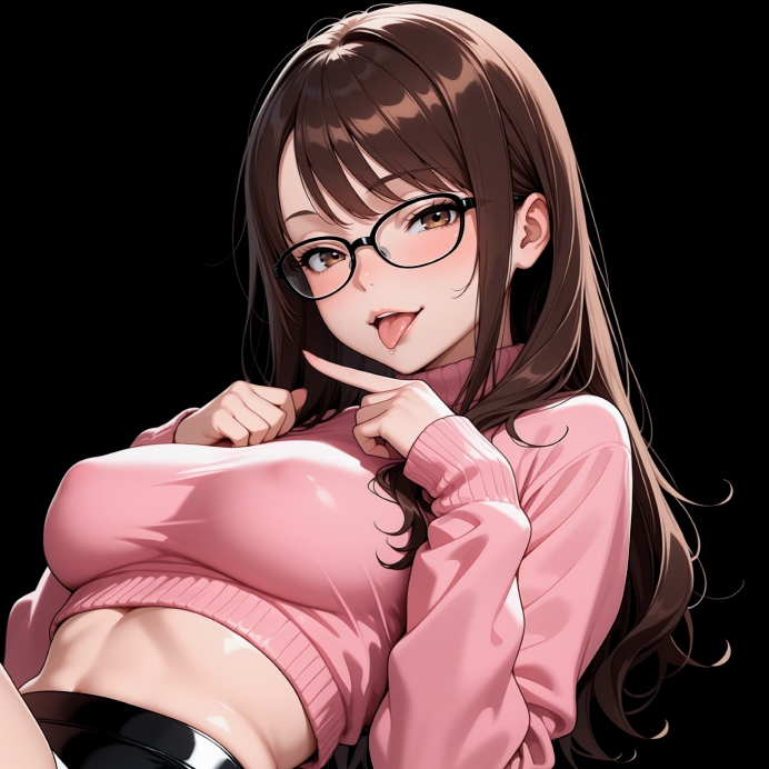 Girl | Dark Background | Dark / Colored Versions | 4K preview