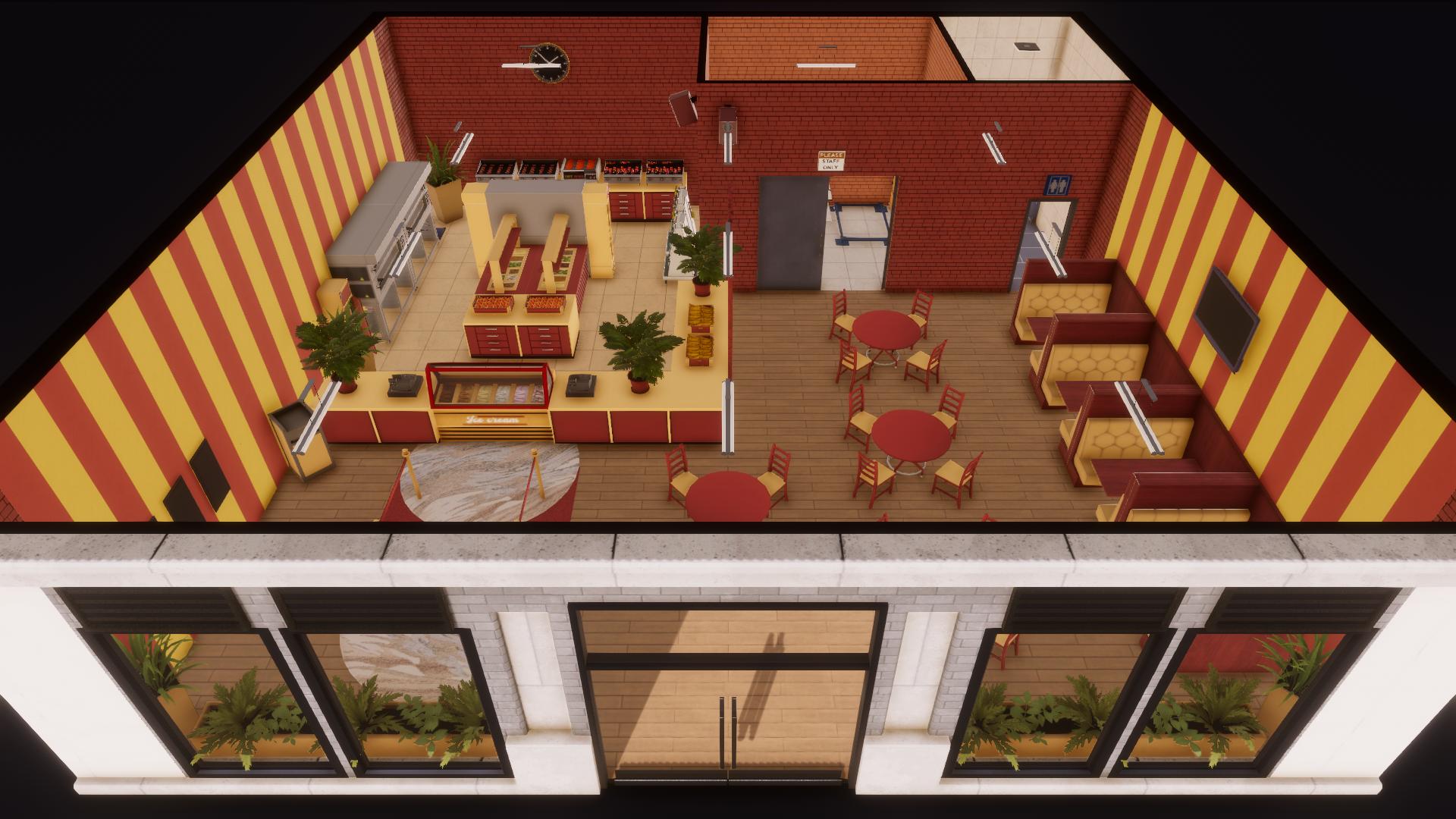 (C1) Red-yellow Fast Food Restaurant preview