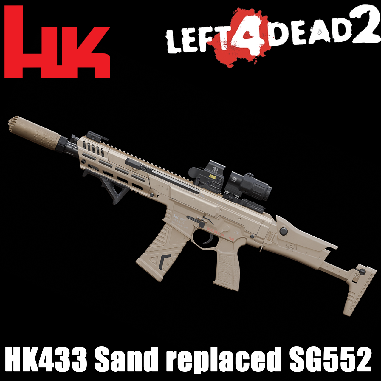 HK433 Sand Version replaced SG552
