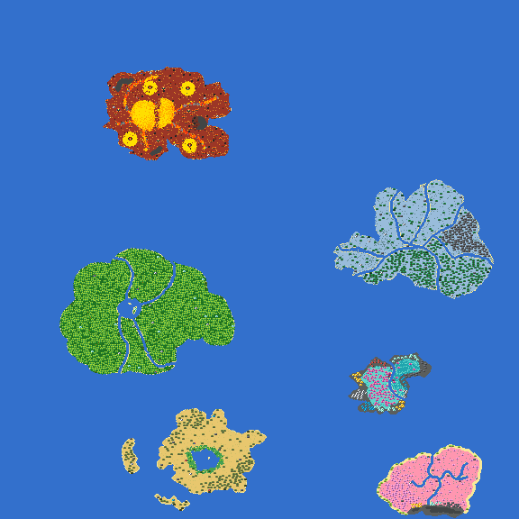 6 islands map