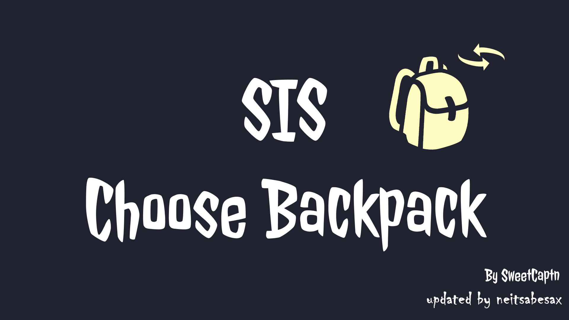 SIS Choose Backpack updated