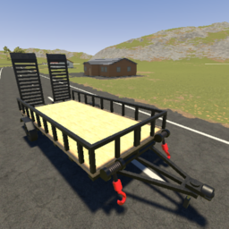 Simple trailer for transporting vehicles preview