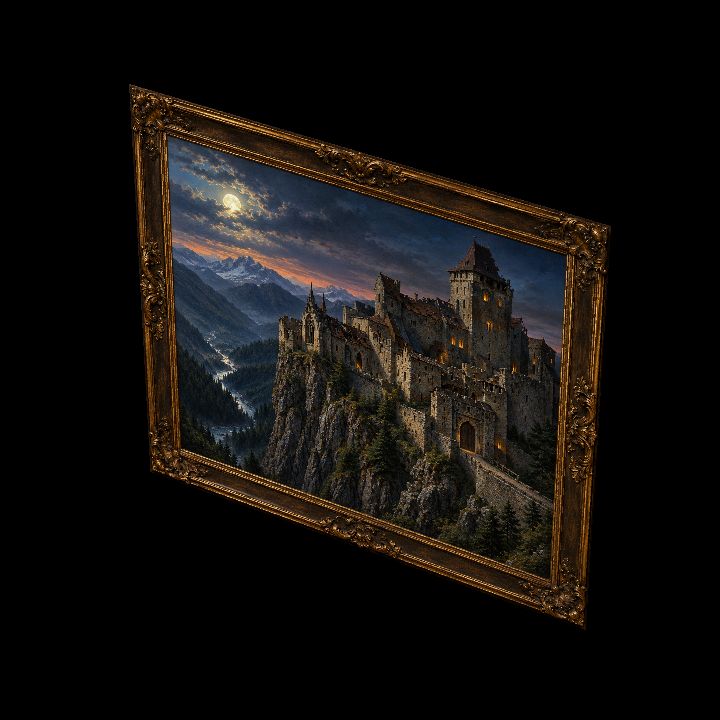 Painting, Castle Dracula {2D}