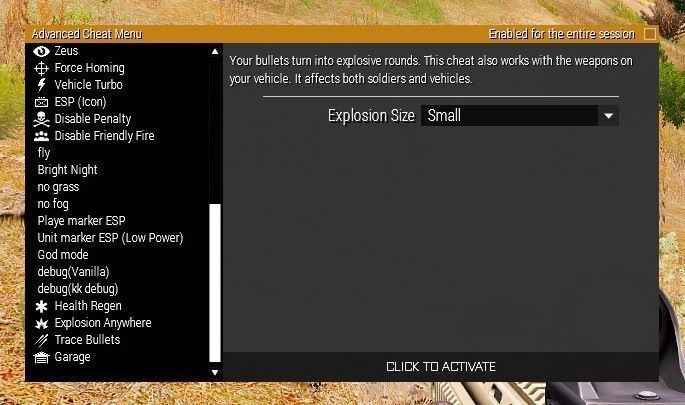 Advanced Cheat Menu Edit