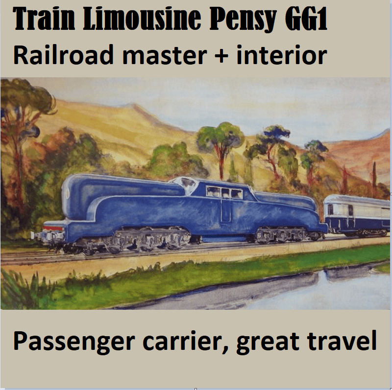 Train limousine railroad luxury master