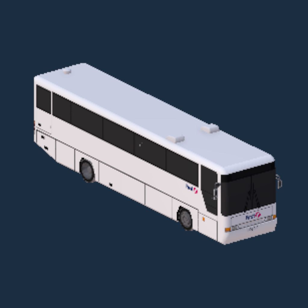Plaxton Premiere-Interurban First Plain White with Logos