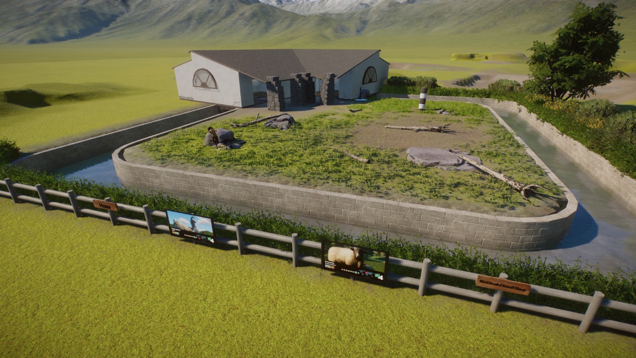 Farm animal habitat backstage