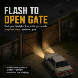 Flash to Open Gate – Project Zomboid Mod