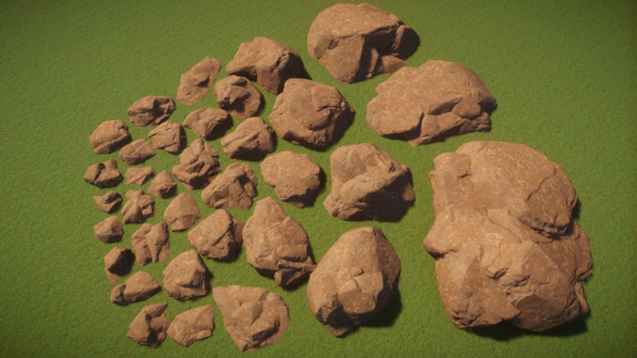 Rocks - Grassland/Savannah Clusters