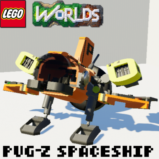 LEGO® Worlds™ PUG-Z Spacecraft MOC (BrixGoFar version)