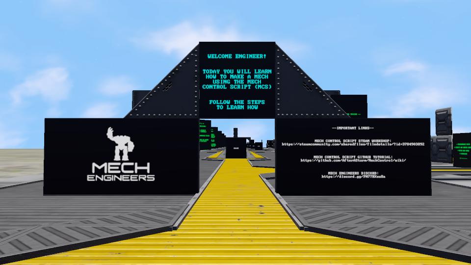 Mech Control Script Tutorial World