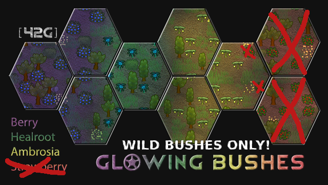[42G]Glowing Bushes [WILD BUSHES ONLY] | Fork by [ETF]