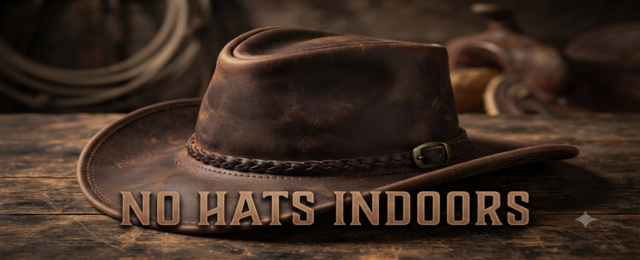 No Hats Indoors