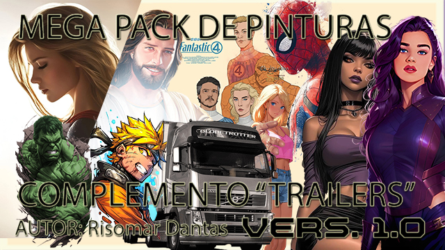 Mega pack de Skins-Heróis das Estradas-trailers-(Marvel e DC) preview
