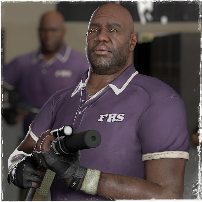 Bizarro Coach (Purple/white shirt)

