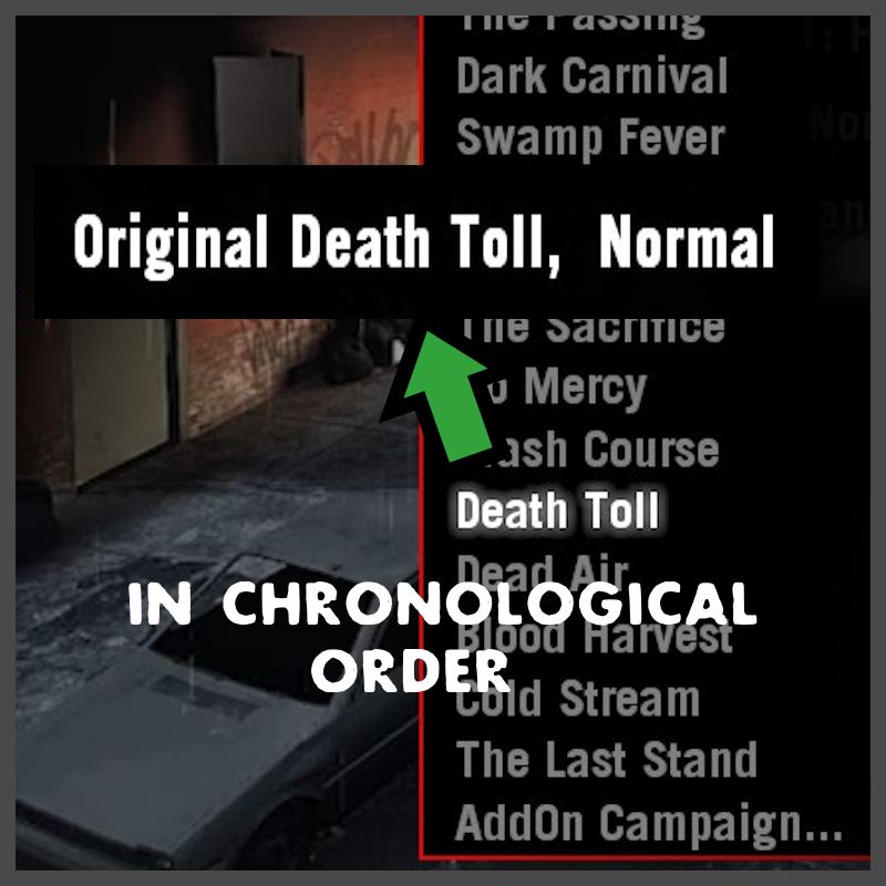 L4D1 Original Map Ports Replace Valve Maps in Chronological Campaign Order