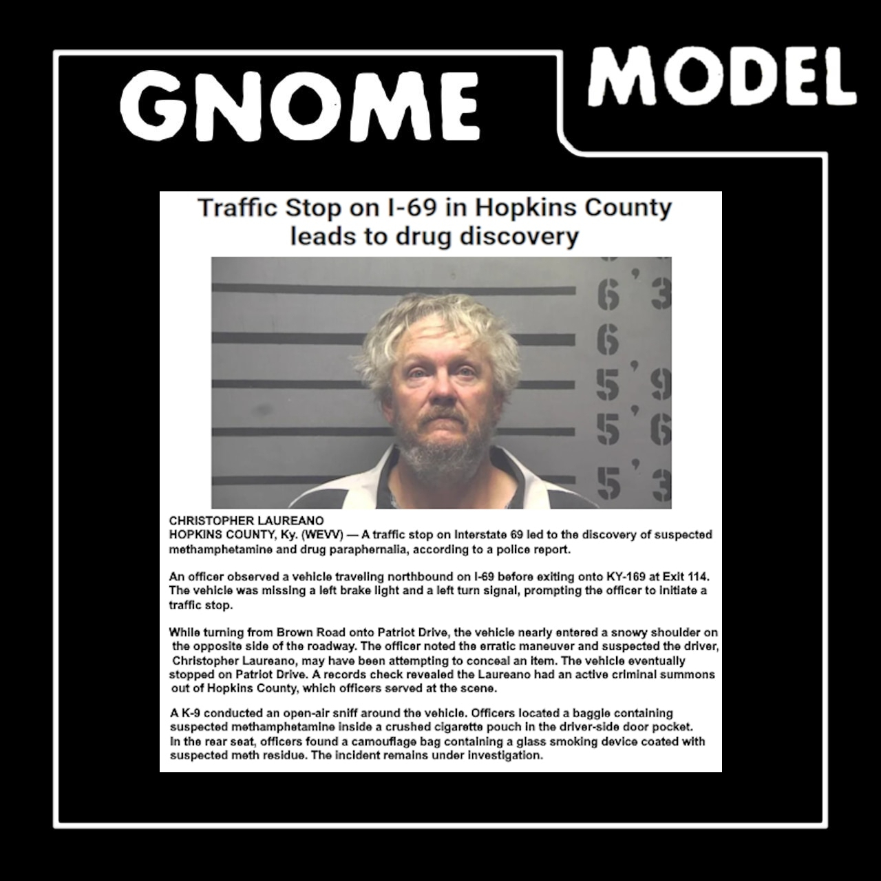Gnome: My Dad's Arrest Report