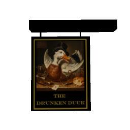 Hanging Pub Sign - The Drunken Duck