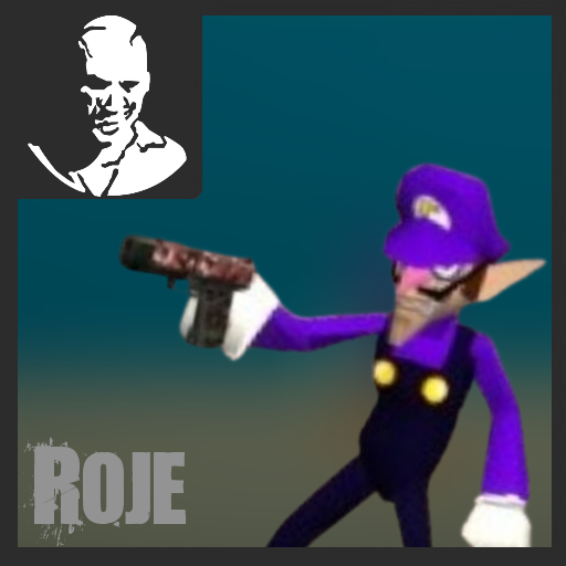Tiny waluigi over roje
