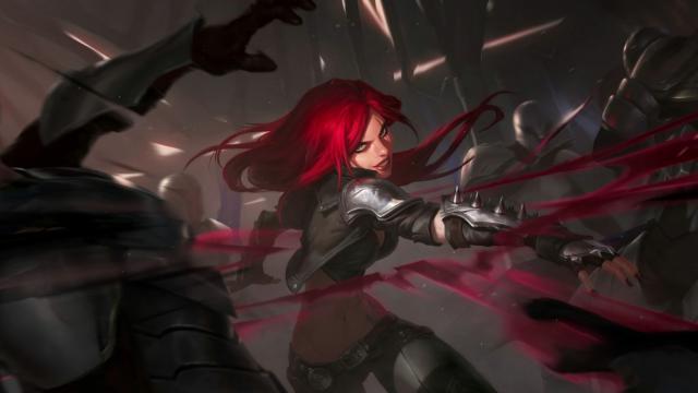 R-18 Katarina  (League of Legends) animated Glow Adrenaline