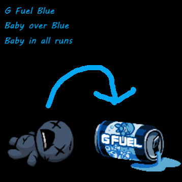 G Fuel Blue baby over normal boss Blue baby preview