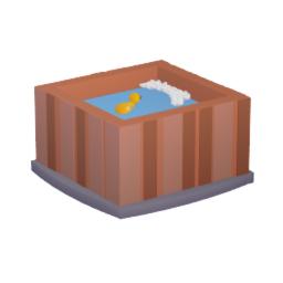 Tub with duck