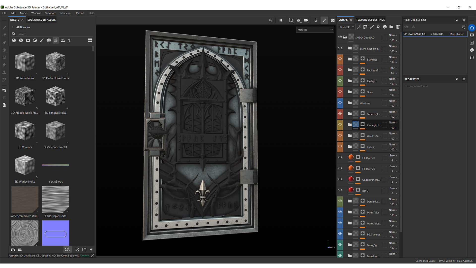 Gothic Veil Armored Door