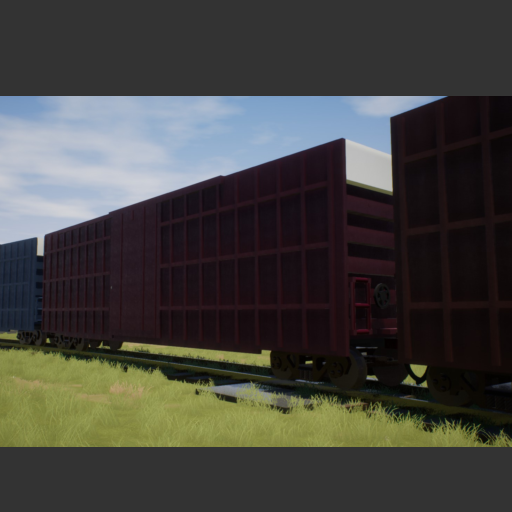 53' Red Hi-Cube Boxcar