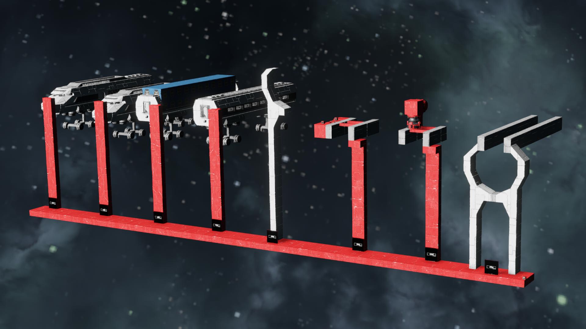 train + rails kit (look at pictures for corners tuto)