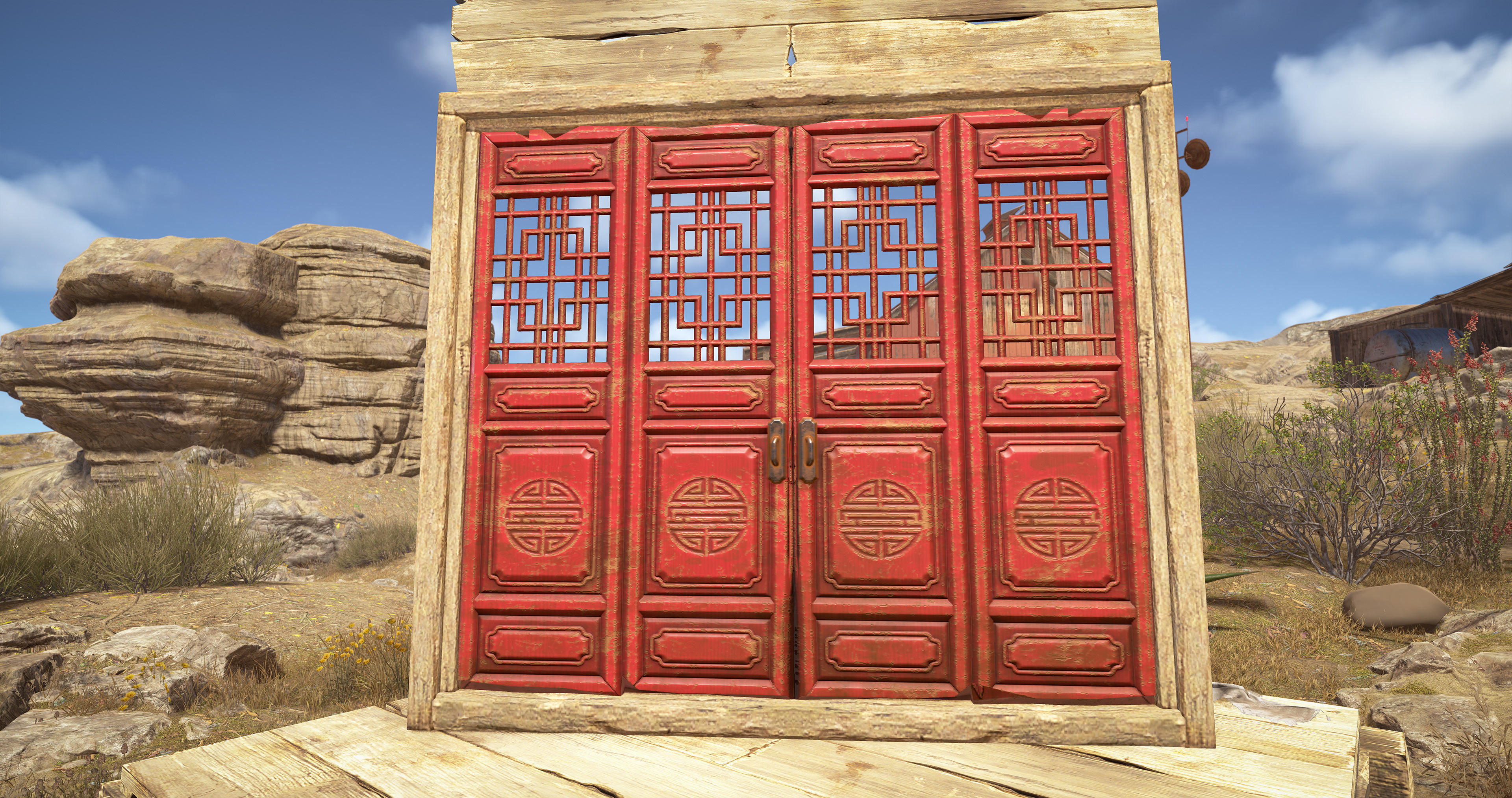 Chinese Panel Wooden Doors thumbnail 10