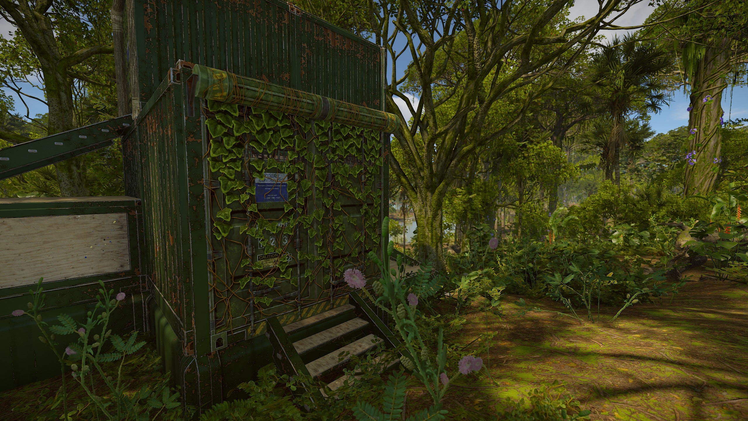 Cobalt Jungle Container Garage Door thumbnail 3
