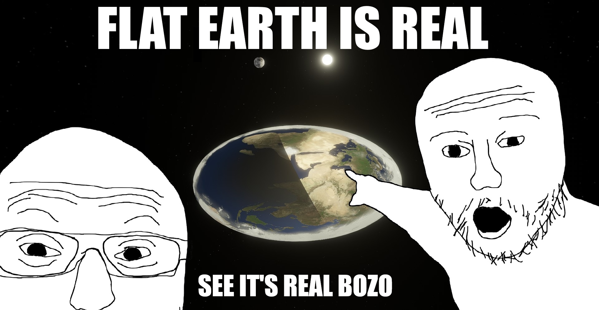 Flat Earth made real