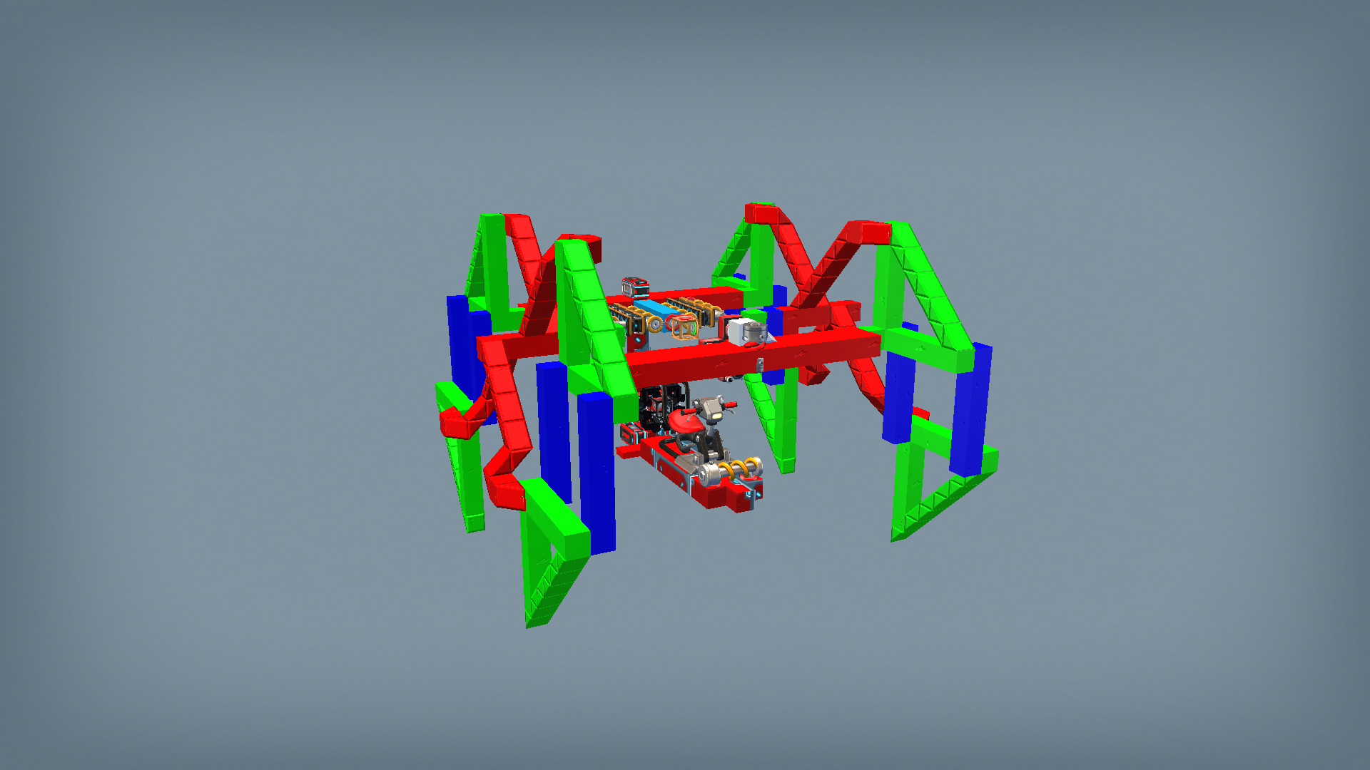 V8 Piston Powered Strandbeest